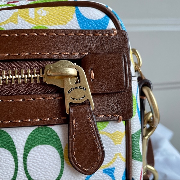 【Bape X Coach】 Academy Crossbody In Signature Canvas With Ape Head - Picture 5 of 14